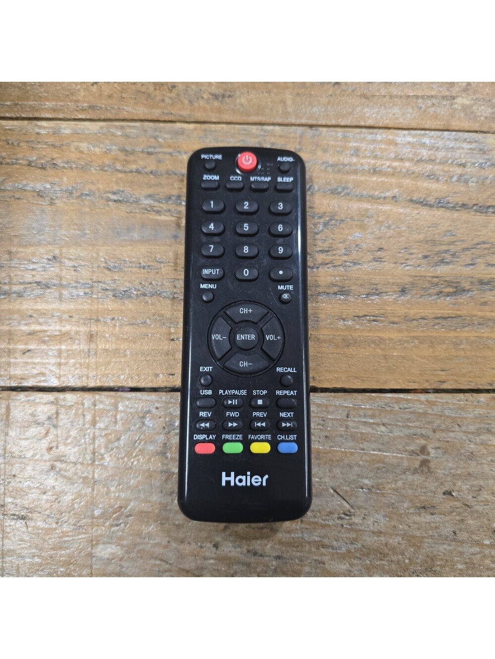 HAIER Remote Control HTR-D09B OEM LED TV PN: 504Q4605101 Used Tested